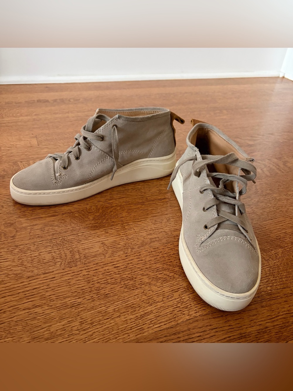 Hudson London “Nagano”Grey Sure Mid-Top Men’s Size 10 Chukka Sneakers EU43 Smart